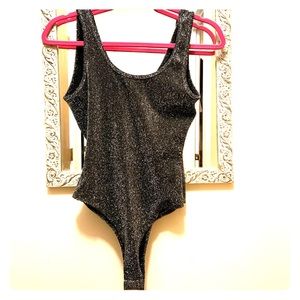Metalic-sparkle body shirt. Worn once. (M)
